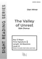 The Valley of Unrest SSA choral sheet music cover